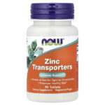 Zinc Transporters, средство для транспортировки цинка, 90 таблеток (22 мг в 1 таблетке) — NOW Foods