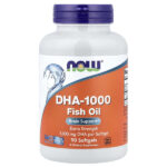 DHA-1000, рыбий жир с ДГК, 90 капсул — NOW Foods