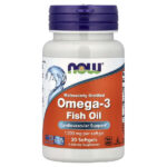рыбий жир с омега-3, 30 капсул (1 г в 1 капсуле) — NOW Foods