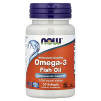 рыбий жир с омега-3, 30 капсул (1 г в 1 капсуле) — NOW Foods