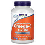 рыбий жир с омега-3, 200 капсул — NOW Foods