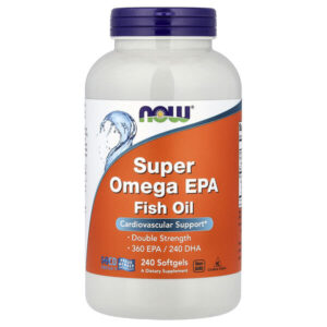 Super Omega, рыбий жир с ЭПК, 240 капсул (1000 мг в 1 капсуле) — NOW Foods