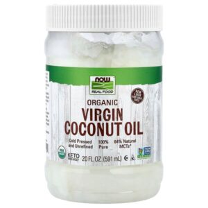 Real Food, органическое кокосовое масло холодного отжима, 591 мл (20 жидк. унций) — NOW Foods