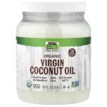 Real Food, органическое кокосовое масло первого отжима, 1,6 л (54 жидк. унции) — NOW Foods