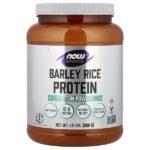 Sports, протеиновый порошок из ячменя и риса, без добавок, 680 г (1,5 фунта) — NOW Foods