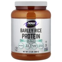Sports, протеиновый порошок из ячменя и риса, без добавок, 680 г (1,5 фунта) — NOW Foods