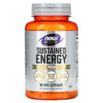 Sustained Energy, 90 растительных капсул — NOW Foods