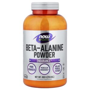 Sports, бета-аланин, 500 г (17,6 унции) — NOW Foods