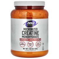 Sports, микронизированный моногидрат креатина, 1 кг (2,2 фунта) — NOW Foods