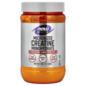 Sports, микронизированный моногидрат креатина, 500 г (1,1 фунта) — NOW Foods
