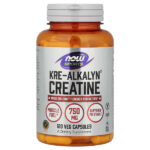 Sports, креатин Kre-Alkalyn®, 120 растительных капсул (750 мг в 1 капсуле) — NOW Foods