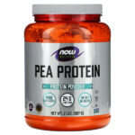 Спортивная серия, гороховый протеин, без добавок, 907 г — NOW Foods