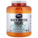 Sports, изолят сывороточного протеина, сливочная ваниль, 2268 г (5 фунтов) — NOW Foods