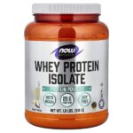 Sports, изолят сывороточного протеина, кремовая ваниль, 816 г (1,8 фунта) — NOW Foods
