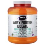 Sports, изолят сывороточного протеина, без добавок, 2268 г (5 фунтов) — NOW Foods