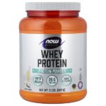 Sports, сывороточный протеин в порошке, сливочная ваниль, 907 г (2 фунта) — NOW Foods