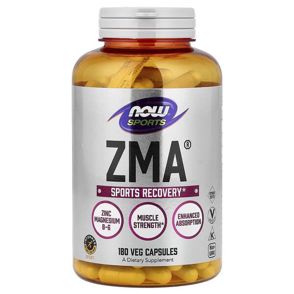 now02201_v_156.jpg Sports, ZMA®, 180 растительных капсул — NOW Foods