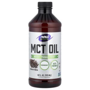 Sports, масло MCT, шоколадное мокко, 473 мл (16 жидк. унций) — NOW Foods