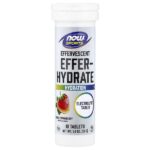 Sports, Hydrate, шипучая смесь для здоровья, апельсин и клубника, 10 таблеток, 51 г (1,8 унции) — NOW Foods