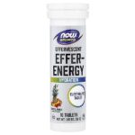 Sports, Effer-Energy, шипучий пунш, 10 таблеток, 52 г (1,83 унции) — NOW Foods