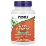Liver Refresh™, добавка для здоровья печени, 90 растительных капсул — NOW Foods