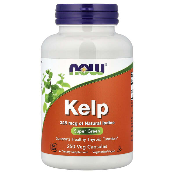 now02675_v_65.jpg келп, 325 мкг, 250 растительных капсул — NOW Foods