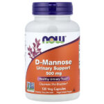 D-манноза, 500 мг, 120 растительных капсул — NOW Foods