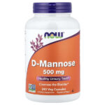 D-манноза, 500 мг, 240 растительных капсул — NOW Foods