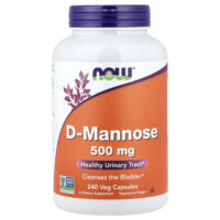 D-манноза, 500 мг, 240 растительных капсул — NOW Foods