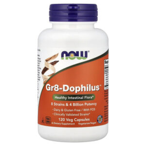 Gr8-Dophilus™, 120 растительных капсул — NOW Foods