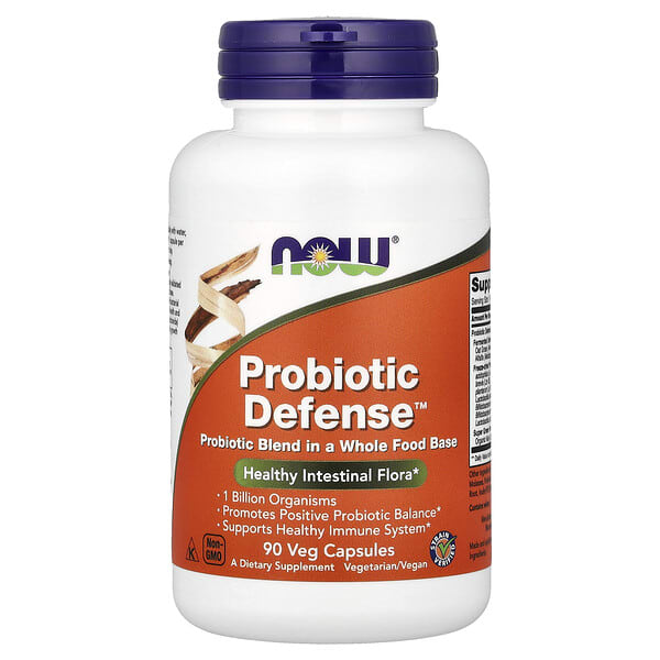 now02918_v_31.jpg Probiotic Defense™, 90 растительных капсул — NOW Foods