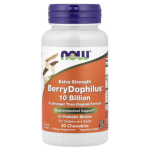 Berry Dophilus™, 50 жевательных таблеток — NOW Foods