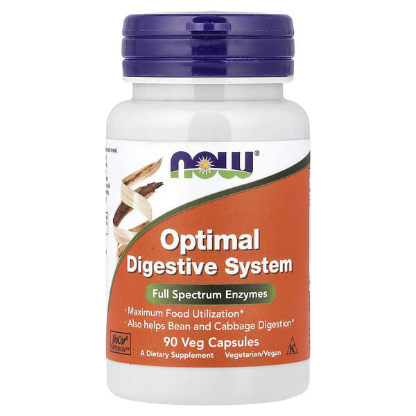now02958_v_47.jpg Optimal Digestive System, 90 растительных капсул — NOW Foods