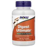 Digest Ultimate™, добавка для улучшения пищеварения, 120 растительных капсул — NOW Foods