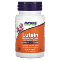 Лютеин, 10 мг, 60 мягких таблеток — NOW Foods
