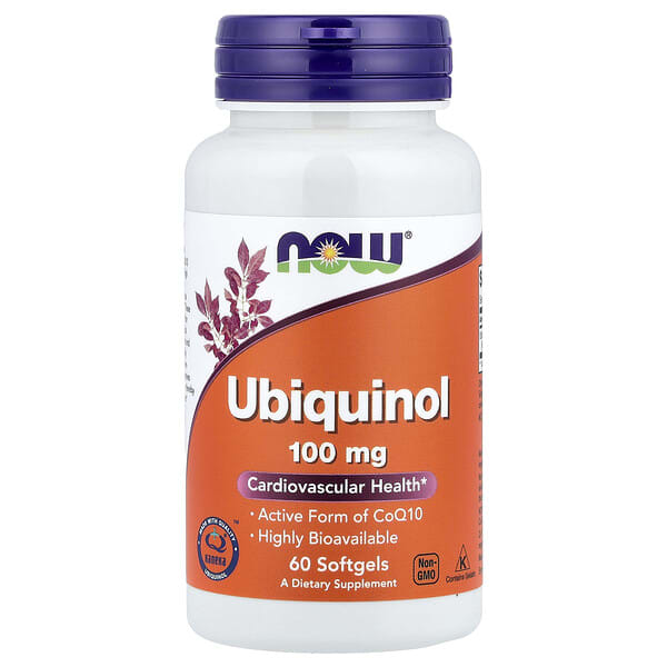 now03142_v_44.jpg Убихинол, 100 мг, 60 мягких таблеток — NOW Foods