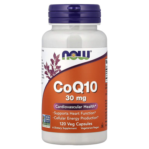 now03188_v_49.jpg коэнзим Q10, 30 мг, 120 растительных капсул — NOW Foods