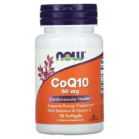 коэнзим Q10 с селеном и витамином E, 50 капсул — NOW Foods