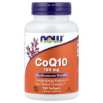 коэнзим Q10, 100 мг, 150 капсул — NOW Foods
