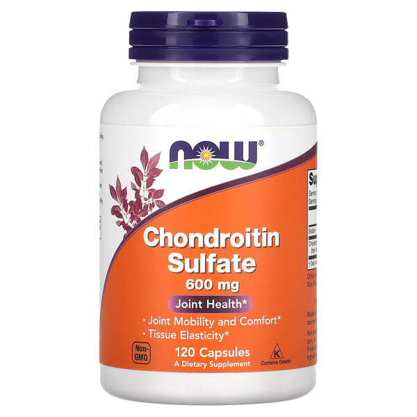 now03226_v_40.jpg Chondroitin Sulfate, 600 мг, 120 капсул — NOW Foods