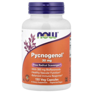Pycnogenol® с биофлавоноидами, 150 растительных капсул — NOW Foods