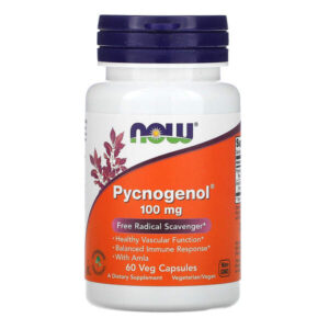 Pycnogenol® с амлой, 60 растительных капсул — NOW Foods