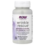 Solutions, Wrinkle Rescue™, 60 растительных капсул — NOW Foods