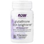 Solutions, Glutathione Skin Brightener™, 30 растительных капсул — NOW Foods
