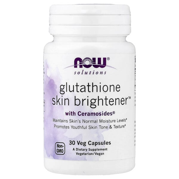 now03378_v_31.jpg Solutions, Glutathione Skin Brightener™, 30 растительных капсул — NOW Foods