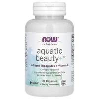 Solutions, Aquatic Beauty +, 90 капсул — NOW Foods