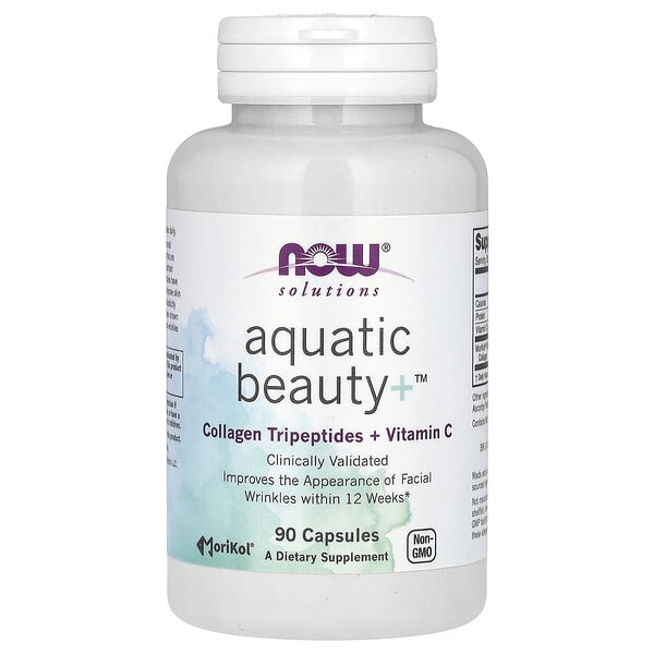 now03394_v_8.jpg Solutions, Aquatic Beauty +, 90 капсул — NOW Foods