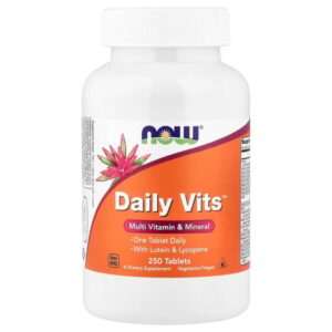 Daily Vits™, мультивитамины и минералы, 250 таблеток — NOW Foods