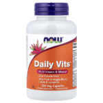 Daily Vits™, мультивитамины и минералы, 120 растительных капсул — NOW Foods