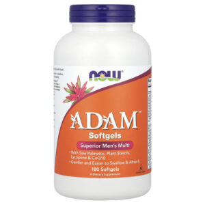 ADAM™, превосходные мультивитамины для мужчин, 180 капсул — NOW Foods